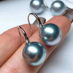 Load image into Gallery viewer, very clean surface tahitian pearl earrings
