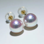 Load image into Gallery viewer, akoya pearl stud earrings in 18k gold
