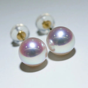 akoya pearl stud earrings in 18k gold