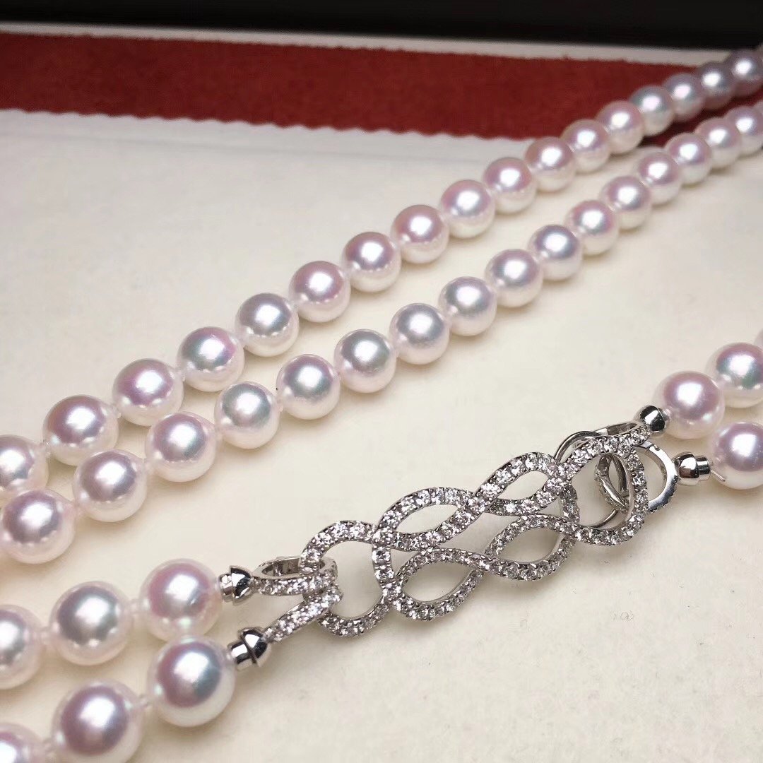 Japanese akoya pearl necklace deals