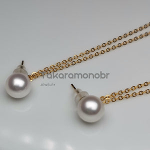 7.0-8.0 mm White Freshwater Pearl Tassels Earrings - takaramonobr