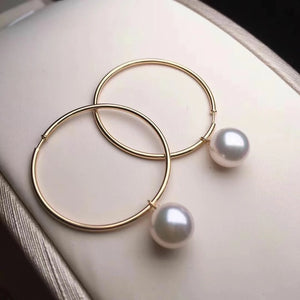 delicate pearl earrings