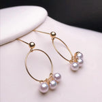 Load image into Gallery viewer, pearl string earrings
