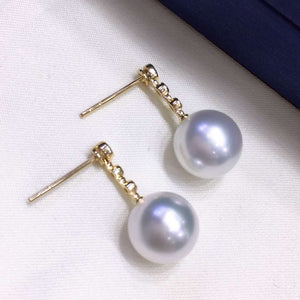 white south sea pearl earrings deals