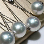 Load image into Gallery viewer, tiny white south sea pearl earrings
