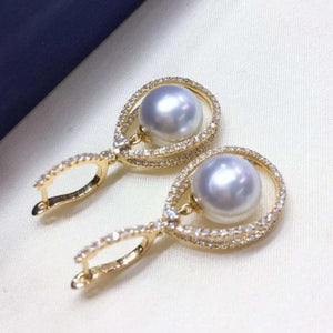 white south sea pearl white south sea pearl stud earrings
