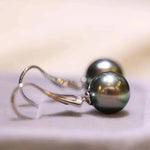 Load image into Gallery viewer, dangle earrings tahitian pearl 
